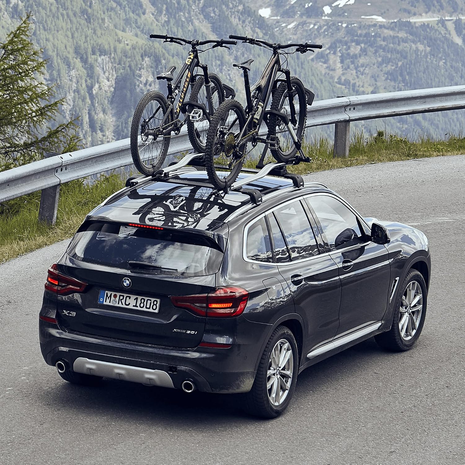 Thule Upride Dachfahrradträger, Fahrradträger für Dach Black/aluminum, One-Size