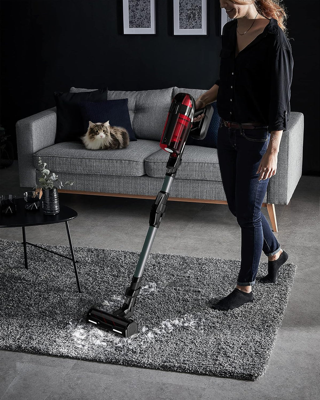 Rowenta X-Force Flex 12.60 Animal, Kabelloser Staubsauger mit Tierhaar-Zubehör, Flex-Gelenk, bis zu 150 AirWatt und 45 min Akku-Laufzeit, RH98A8WO