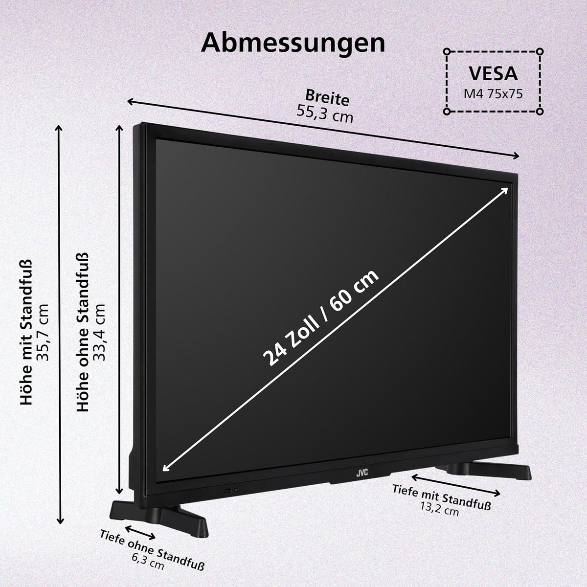 JVC LT-24VRH3555 Fernseher 24 Zoll Fire TV mit HD-Ready Auflösung Smart TV
