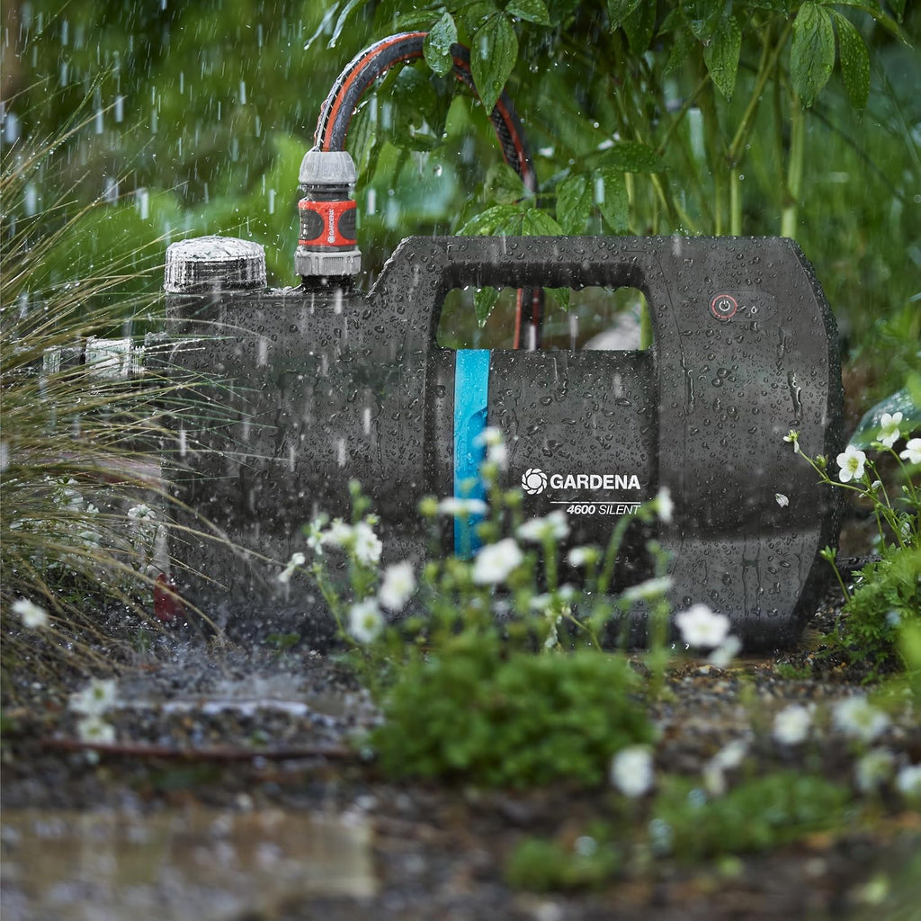 Gardena Haus- & Gartenautomat 4600 Silent Pumpen: Automatisierte Bewässerung und Hauswasserversorgung, 25% weniger Stromverbrauch*, Silent Technologie (09070-20)