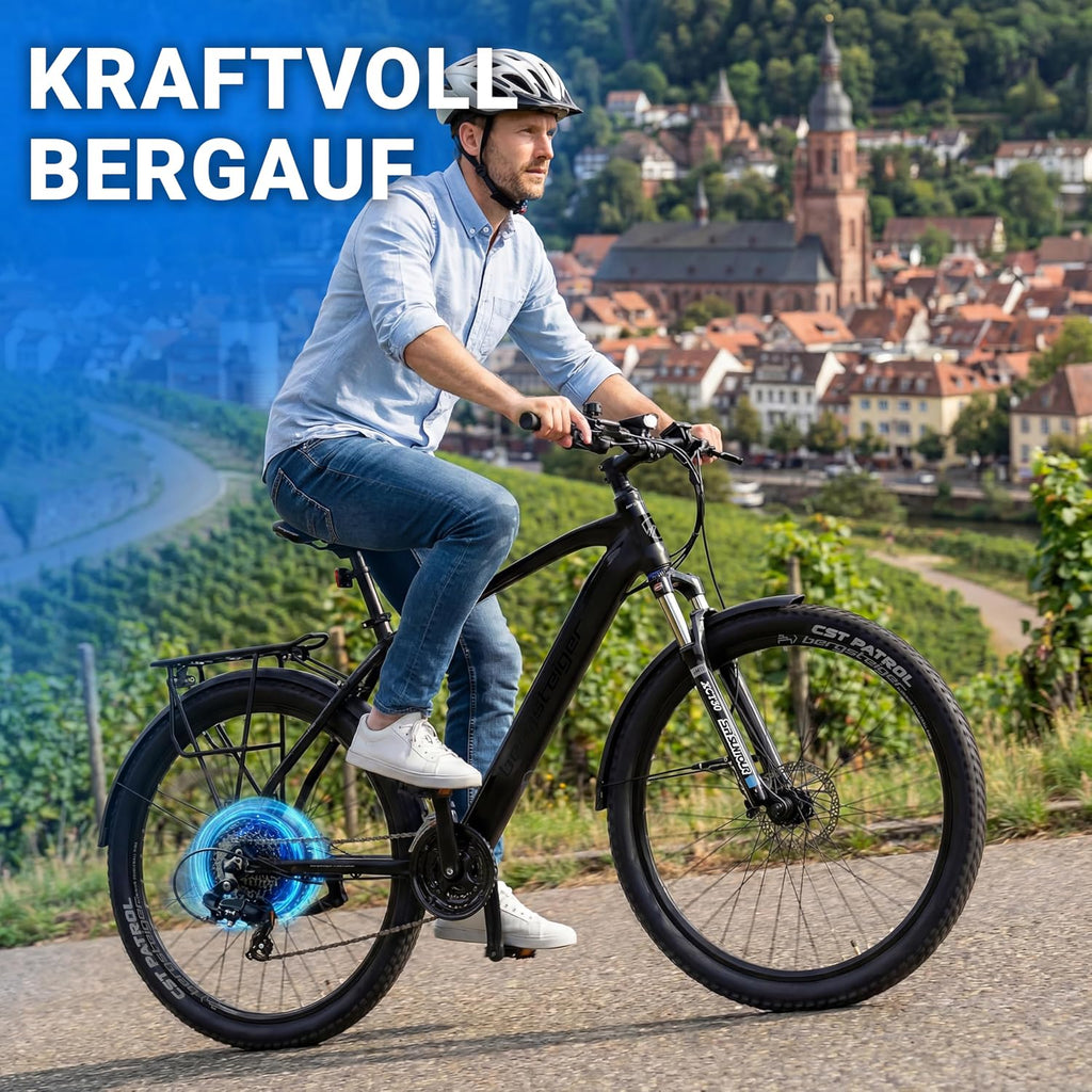 Bergsteiger Cannock E-Bike Mountainbike Alurahmen 250 W 24 Gang