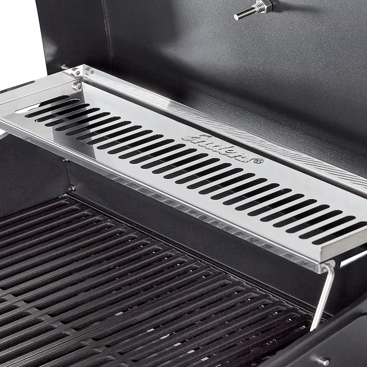 Enders® Elektrogrill eCRAVE 2, mit Gussrost, Grillwagen mit viel Stauraum, SIMPLE CLEAN™ Reinigungssystem, 2 leistungsstarke Heizelemente, formstabile Garhaube mit integriertem Thermometer #97116