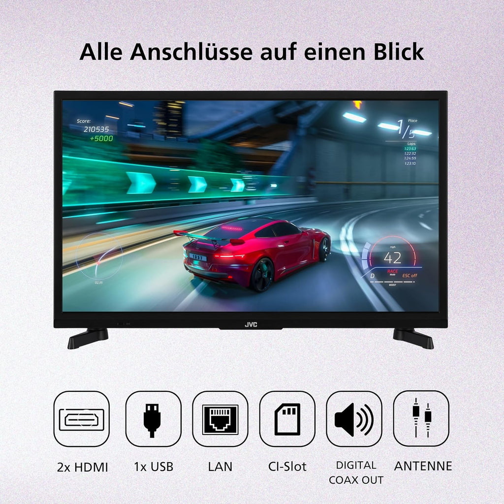 JVC LT-24VRH3555 Fernseher 24 Zoll Fire TV mit HD-Ready Auflösung Smart TV