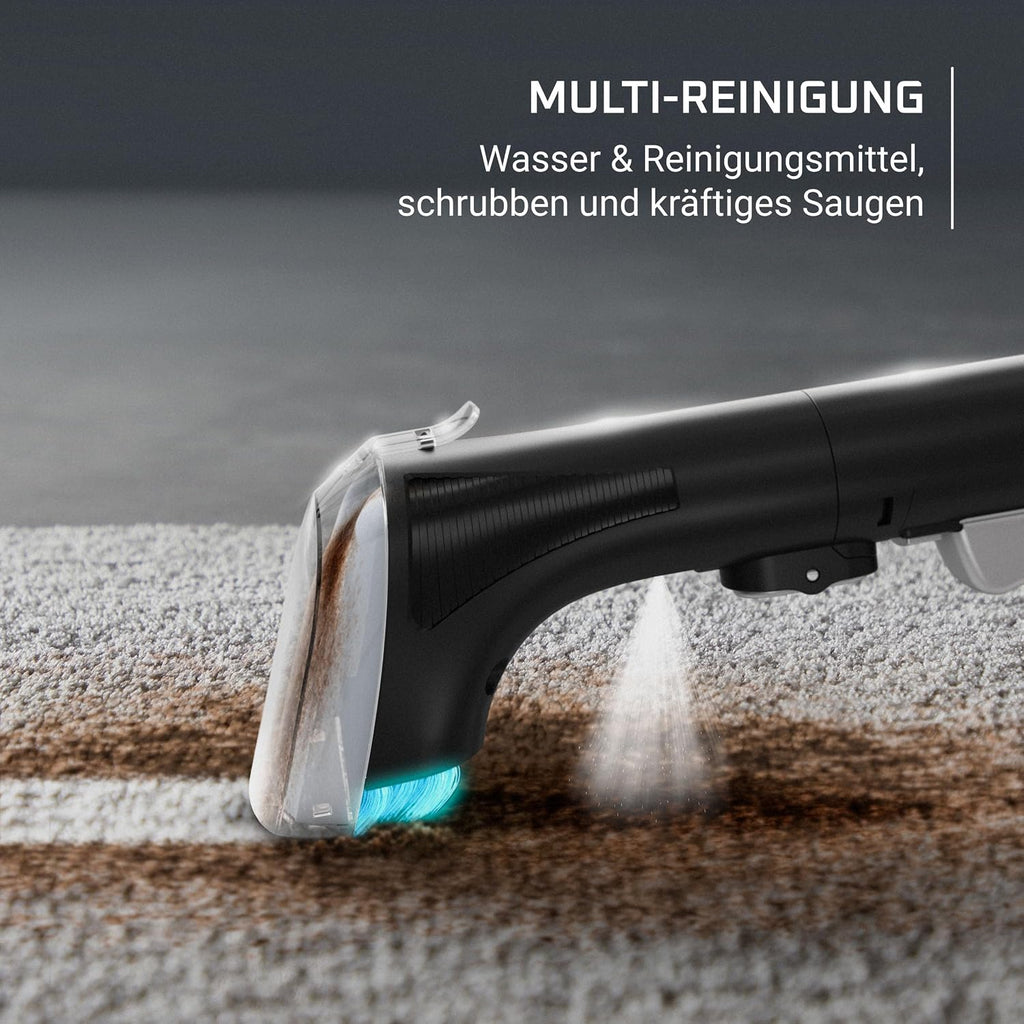 Rowenta Clean It Fleckenreiniger, tragbarer Multi-Reinigungs-Teppichreiniger, kompaktes Design, ideal für Haustierschmutz, 400 Watt, 1,5-Liter-Frischwassertank, Grau, IN3011F0