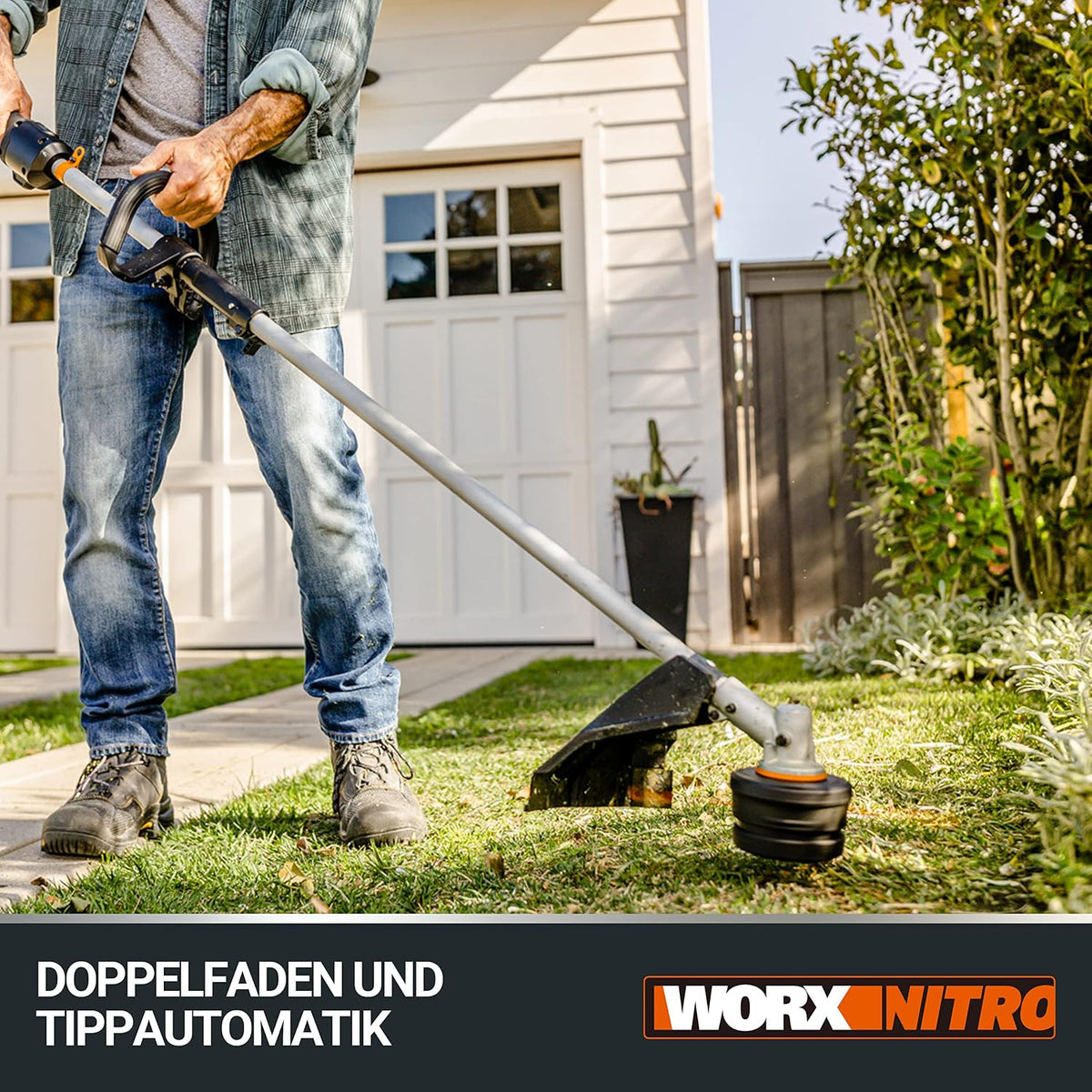 WORX WG186E.92 Akku Sense 40V, 38cm SchnittkreisØ, ohne Akku & Ladegerät