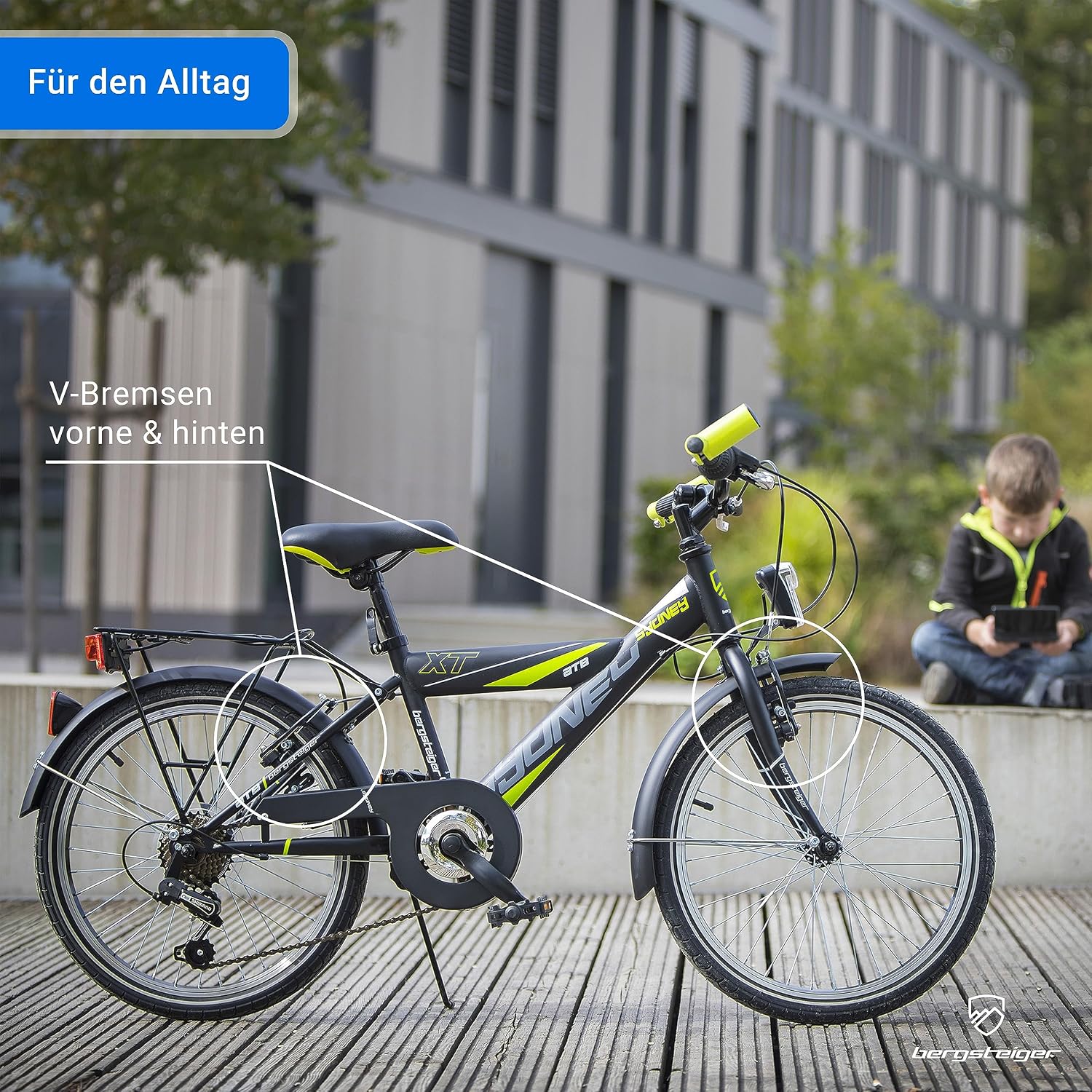 Bergsteiger Sydney 20/24 Zoll Kinderfahrrad Mountainbike 6/18 Gang