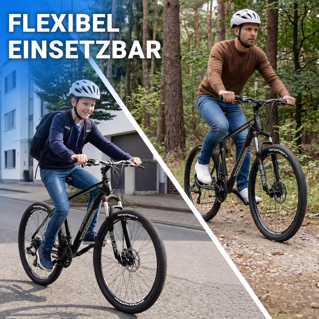 Bergsteiger Makalu 26/29 Zoll Mountainbike Alurahmen Hardtail MTB 21 Gang