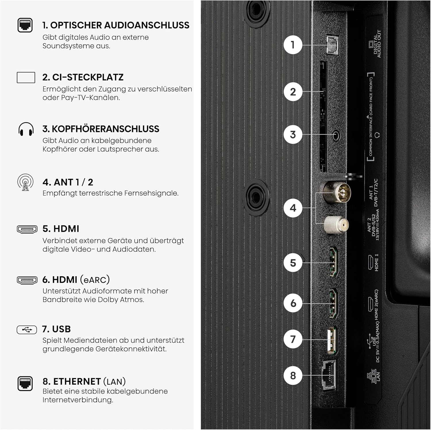 Hisense 32A5DS Fernseher 32 Zoll, FHD, QLED, Smart TV, 60Hz, Hi-QLED Colour, Dolby Atmos, Game Mode, Noise Reduction, Hohe Kontraste, Share to TV, HDR10, VIDAA OS
