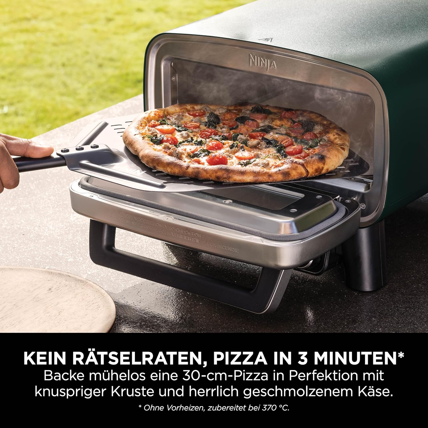Ninja Artisan Outdoor-Pizzaofen und Heißluftfritteuse, 4 Funktionen