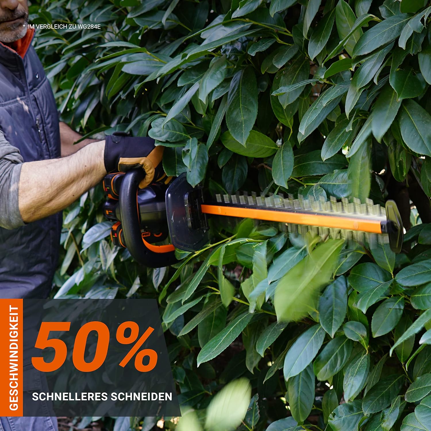 WORX WG286E.9 Profi Akku Heckenschere 40V, ohne Akku & Ladegerät