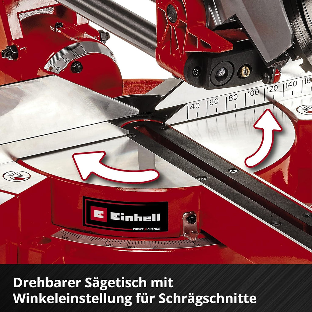 Einhell Akku-Zug-Kapp-Gehrungssäge TE-SM 36/210 Li-Solo