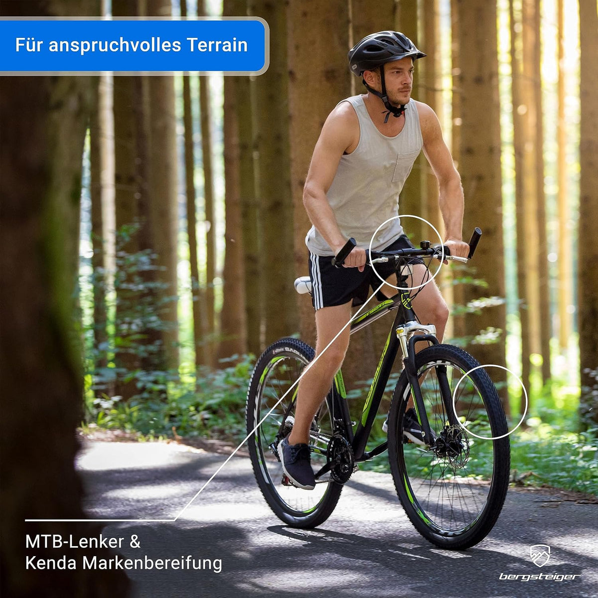 Bergsteiger Detroit 29 Zoll Mountainbike Herren Hardtail MTB 21 Gang