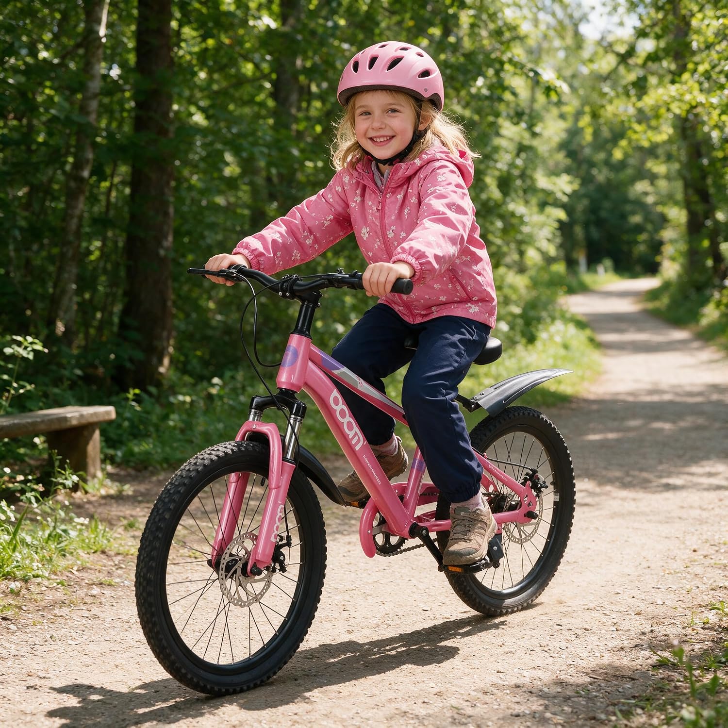 Kinderfahrrad Mountainbike für Jungen Mädchen 5-14 Jahre, 18/20/22 Zoll, Stoßdämpfer, Doppelscheibenbremse, Schlammbrett