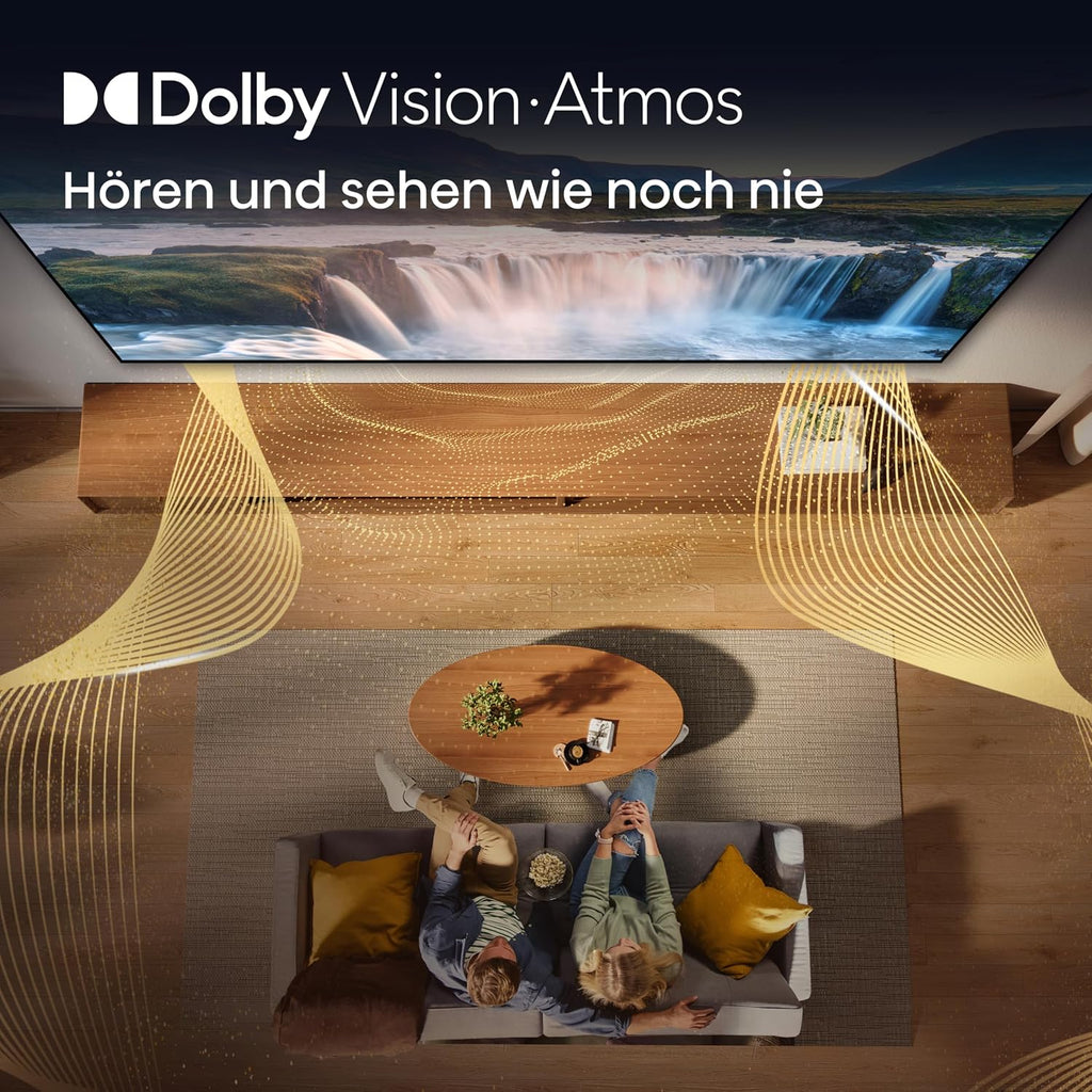 Hisense 43E7DS Fernseher 43 Zoll, 4K UHD QLED, Smart TV, Hi View AI Engine, 60Hz Game Mode Plus, Dolby Vision IQ, QLED Colour, Filmmaker, Smooth Motion, Airplay, Sprachsteuerung, 2026
