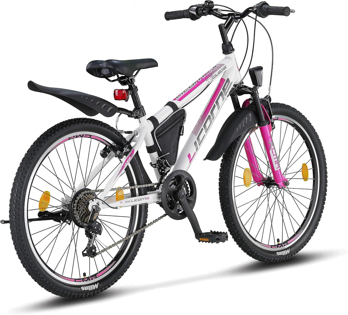Licorne Bike Guide Premium Mountainbike in 20, 24, 26, 27.5 und 29 Zoll Fahrrad für Mädchen Jungen Herren und Damen