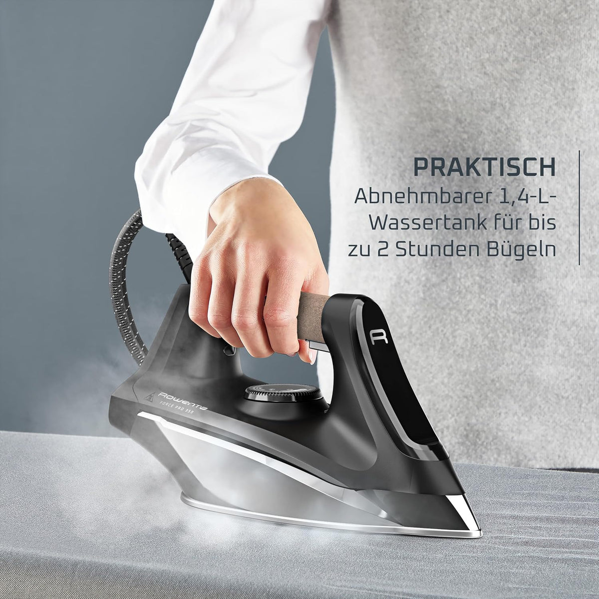 Rowenta Force Pro 350 Dampfbügelstation, 2400 Watt, 6,4 bar, energiesparend