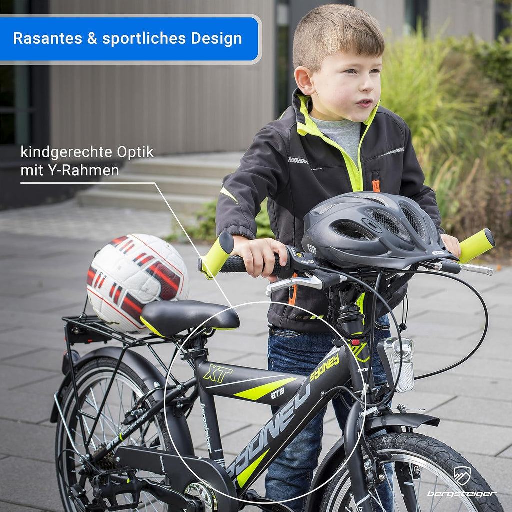 Bergsteiger Sydney 20/24 Zoll Kinderfahrrad Mountainbike 6/18 Gang