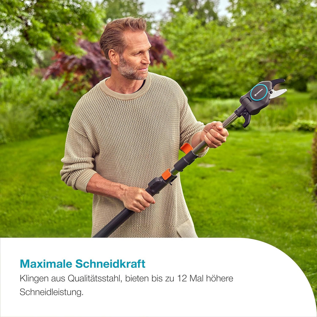 Gardena StarCut Pro L, Baum- und Strauchschneider, Bypass-Schnitt, Teleskopierbar, 175–400 cm Reichweite, Qualitätsstahl-Klingen mit PowerCoating, für Äste bis 32 mm (12081-88)