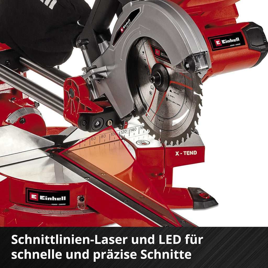 Einhell Akku-Zug-Kapp-Gehrungssäge TE-SM 36/210 Li-Solo