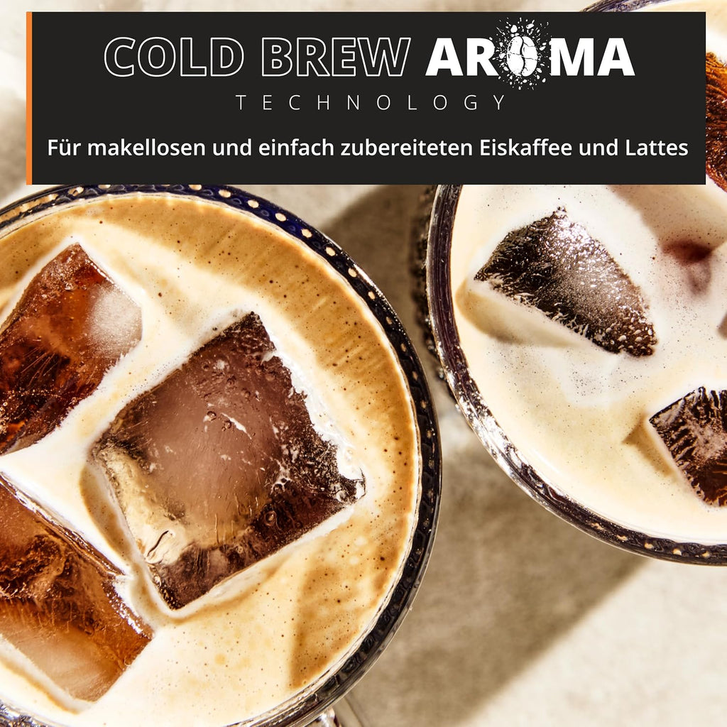 KRUPS Sensation Elite Kaffeevollautomat, 24 Heiß- und Kaltgetränke 2,8-Zoll-Bildschirm, Milk Maestro Technologie, Cold Brew Aroma Technologie, individualisierbare Favoriten, EA917EE0