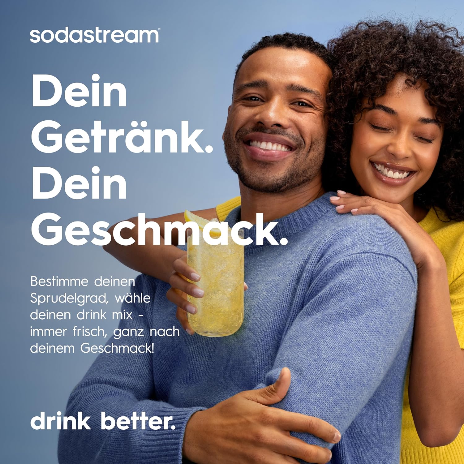 SodaStream CRYSTAL 3.0 Wassersprudler - 2x 0,7L Glaskaraffe & CO2-Zylinder