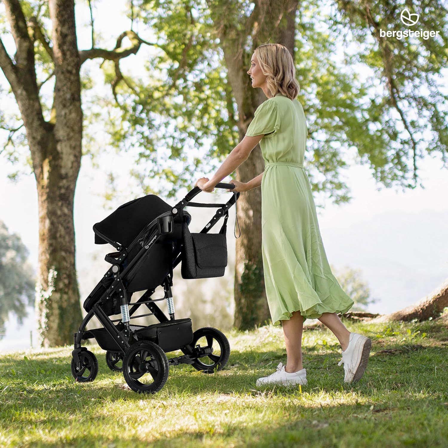 Bergsteiger Nizza Kombikinderwagen 3-in-1 Babywanne Buggy Sportsitz