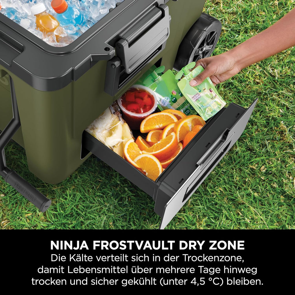 Ninja FrostVault Kühlbox mit Rollen und Isolierung, FB245AMZEUUKGN