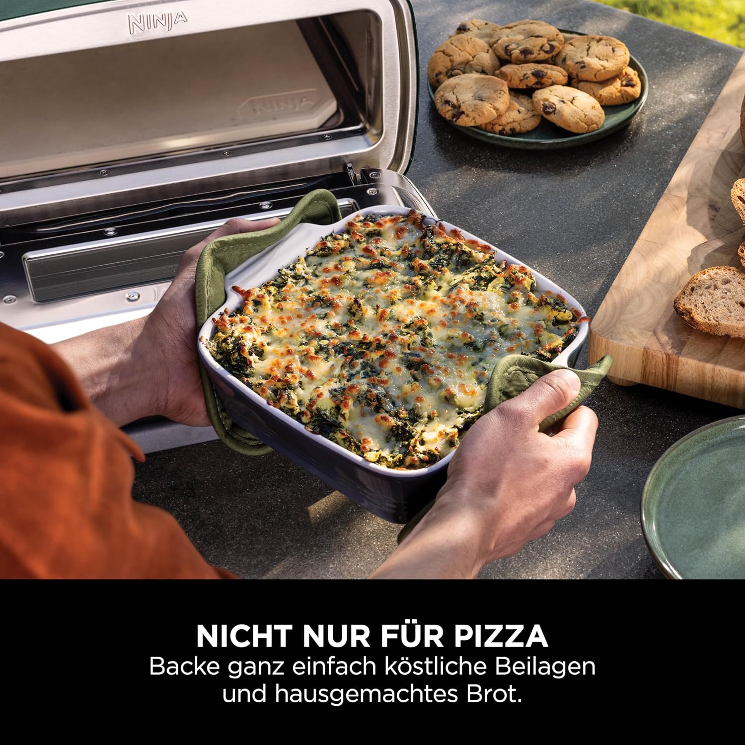 Ninja Artisan Outdoor-Pizzaofen und Heißluftfritteuse, 4 Funktionen