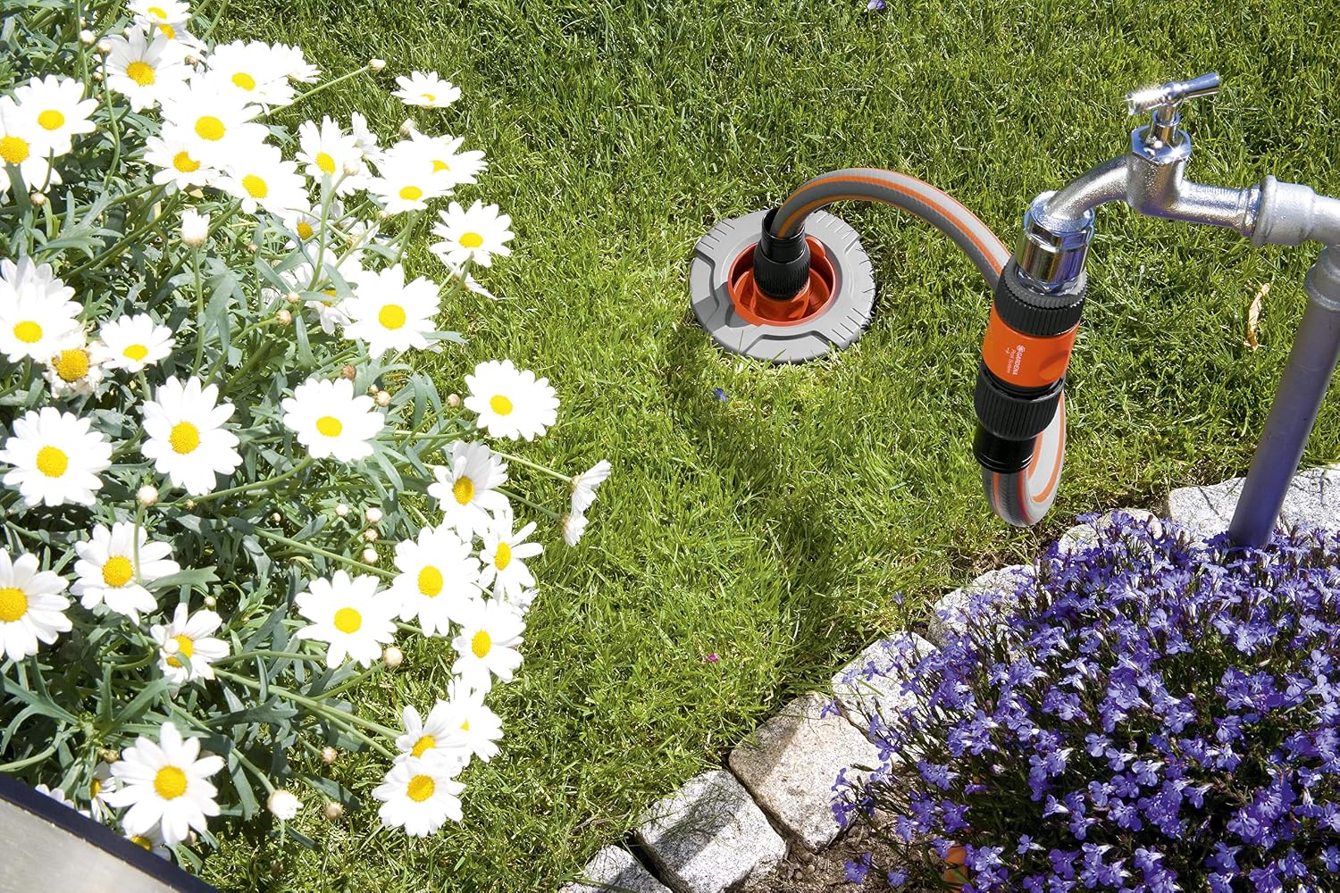 Gardena Premium Superflex Schlauch 13 mm (1/2 Zoll), 50 m: Gartenschlauch mit Power-Grip-Profil, 35 bar Berstdruck, hochflexibel, formstabil, UV-beständ, Polyvinyl Chloride (PVC), watering in garden