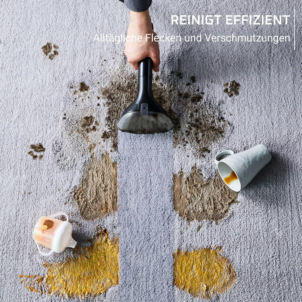 Rowenta Clean It Fleckenreiniger, tragbarer Multi-Reinigungs-Teppichreiniger, kompaktes Design, ideal für Haustierschmutz, 400 Watt, 1,5-Liter-Frischwassertank, Grau, IN3011F0