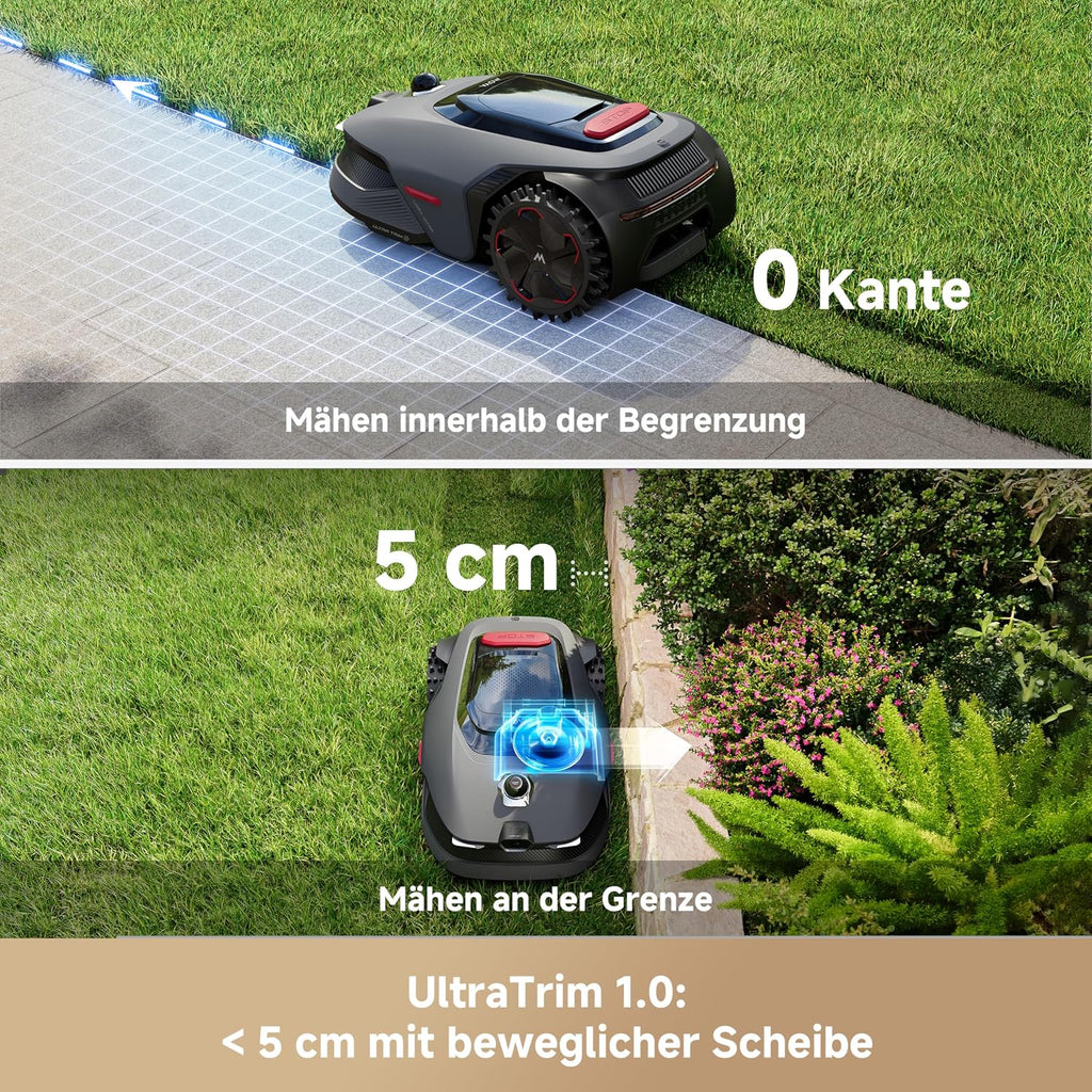 MOVA LiDAX Ultra 800 Mähroboter ohne Begrenzungskabel, 3D-LiDAR & KI Vision