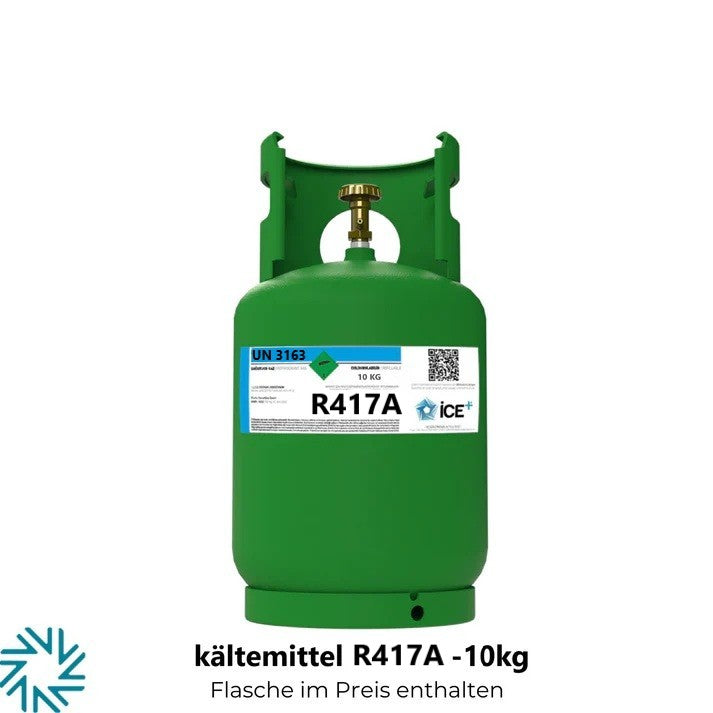 R417A Kältemittel – 10 kg Füllgewicht im aufladbaren Zylinder