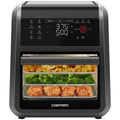Chefman 6-in-1 Multifunktionaler Airfryer Ofen 12 Quart – Heißluftfritteuse mit großem Fassungsvermögen, Ölarmes Kochen, Schwarz