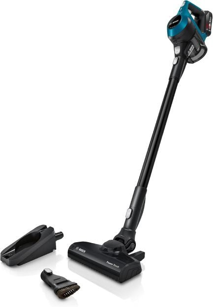 Bosch Akku-Staubsauger Unlimited Serie 6 BKS6111P, kabelloser Handstaubsauger, beutellos, leicht, Hygiene-Filter, hohe Saugleistung, Lange Laufzeit,