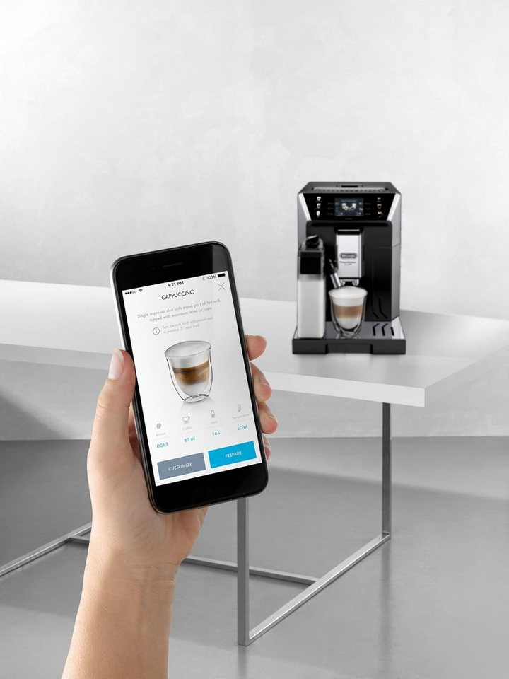 De'Longhi Kaffeevollautomat PrimaDonna Class ECAM550.65.SB, Schwarz