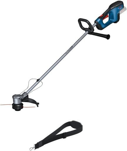Bosch Professional 18V System Akku-Rasentrimmer GRT 18V-33 (bürstenloser Motor, Schnittkreisdurchmesser von 33 cm, inkl. 1x Schultergurt, 1x Fadenspuleneinheit) 1