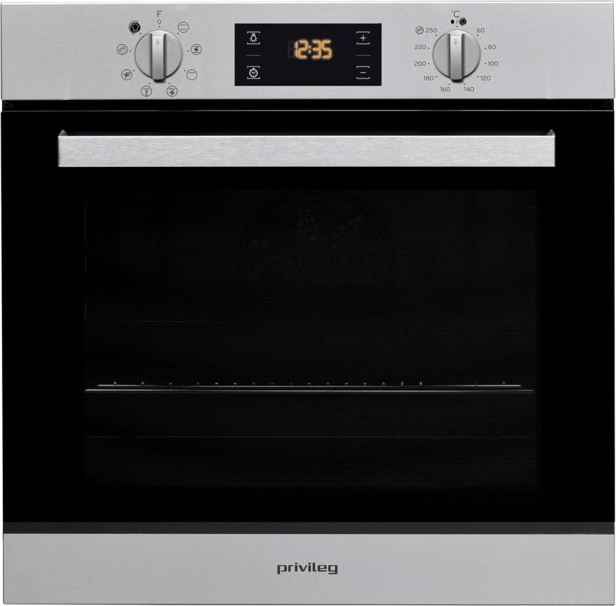 Privileg PBWR6 OH5F IN Einbau-Backofen/ Energieffizienzklasse A/ 71 L/ Hydrolyse-Reinigungsfunktion/ Multifunktions-Umluftbackofen Mit 7 Funktionen/