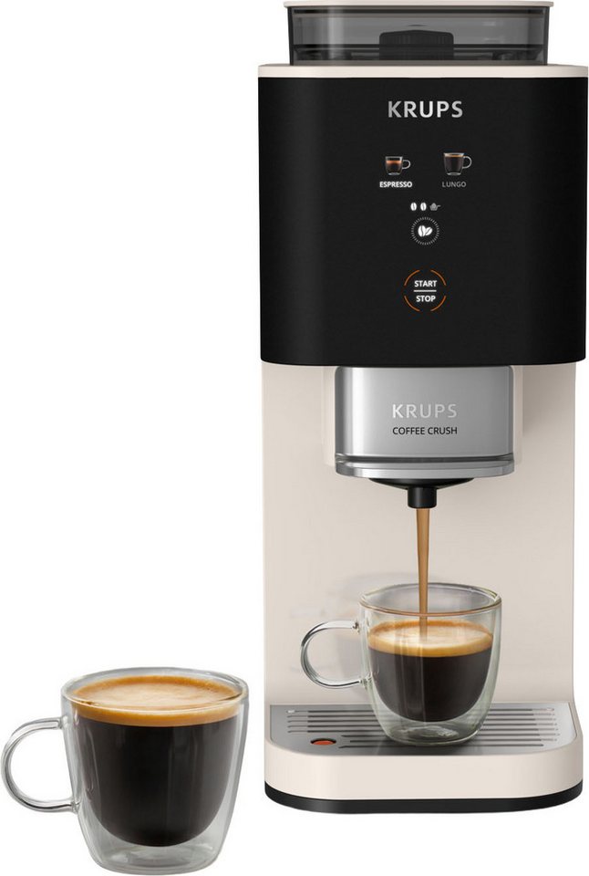 Krups Kaffeevollautomat Coffee Crush SA4001, Elfenbein