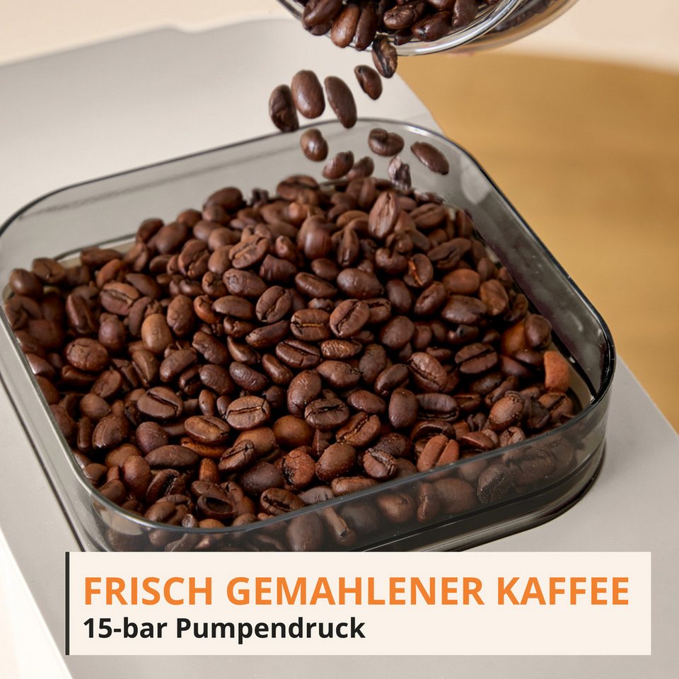 Krups Kaffeevollautomat Coffee Crush SA4001, Elfenbein