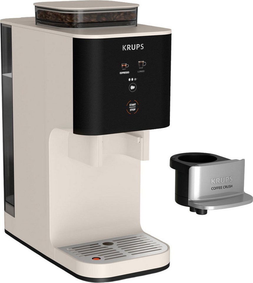 Krups Kaffeevollautomat Coffee Crush SA4001, Elfenbein