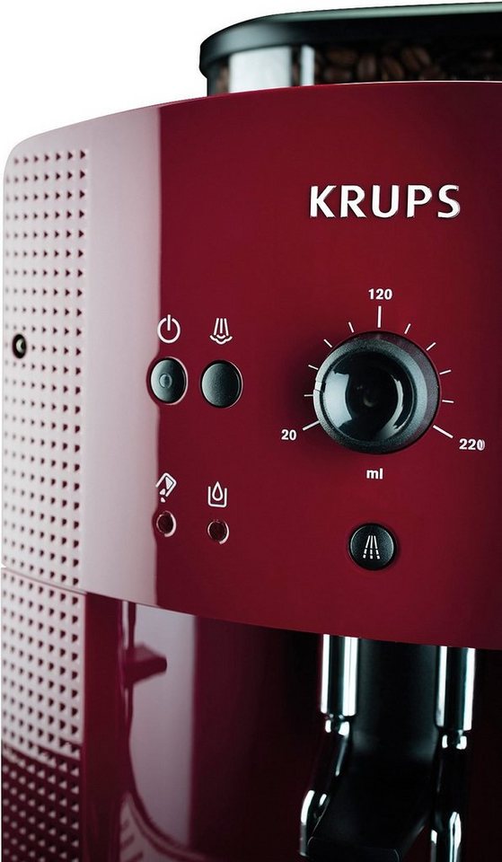 Krups Kaffeevollautomat Arabica EA8107, Bordeaux