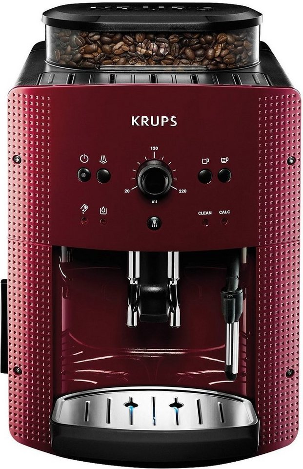 Krups Kaffeevollautomat Arabica EA8107, Bordeaux
