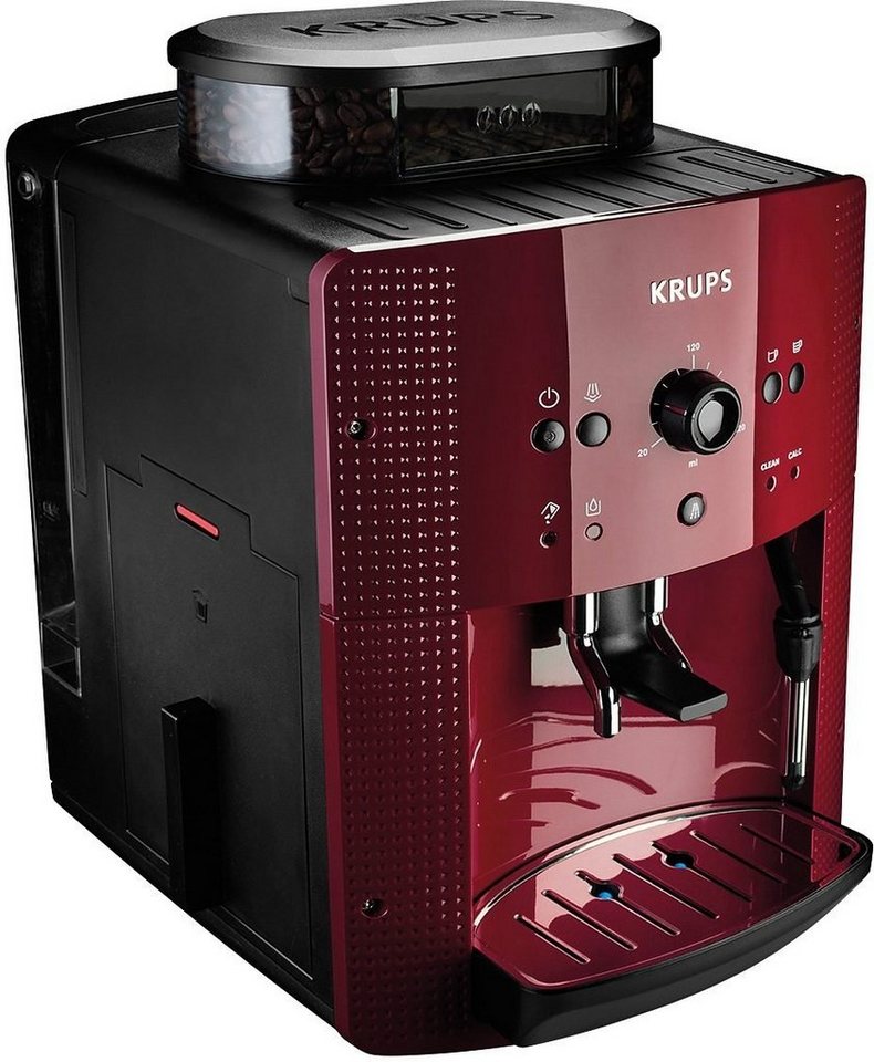 Krups Kaffeevollautomat Arabica EA8107, Bordeaux