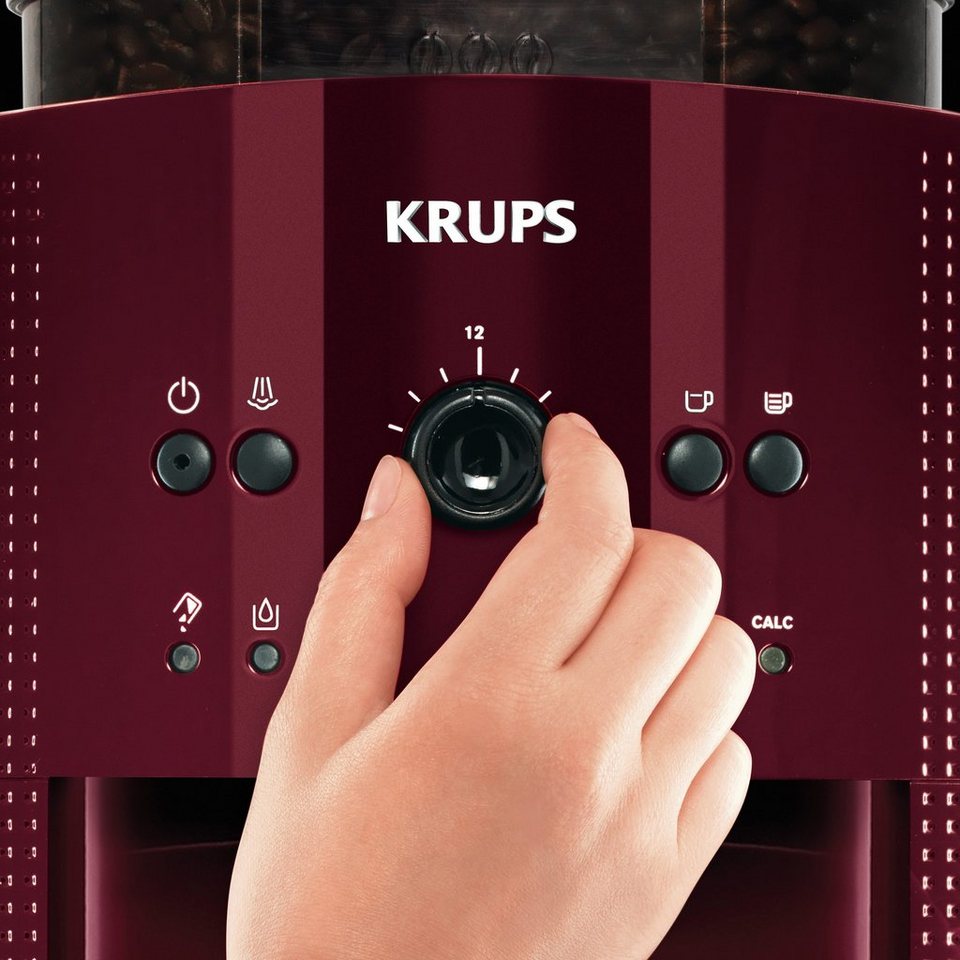 Krups Kaffeevollautomat Arabica EA8107, Bordeaux