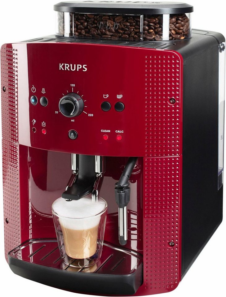 Krups Kaffeevollautomat Arabica EA8107, Bordeaux
