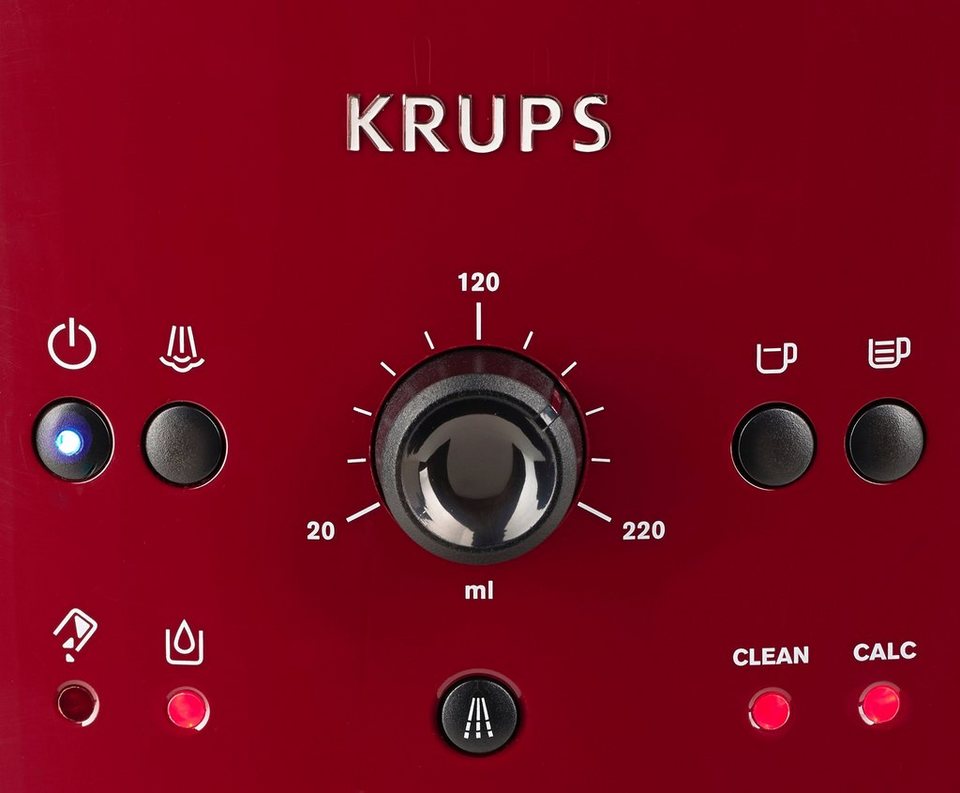 Krups Kaffeevollautomat Arabica EA8107, Bordeaux