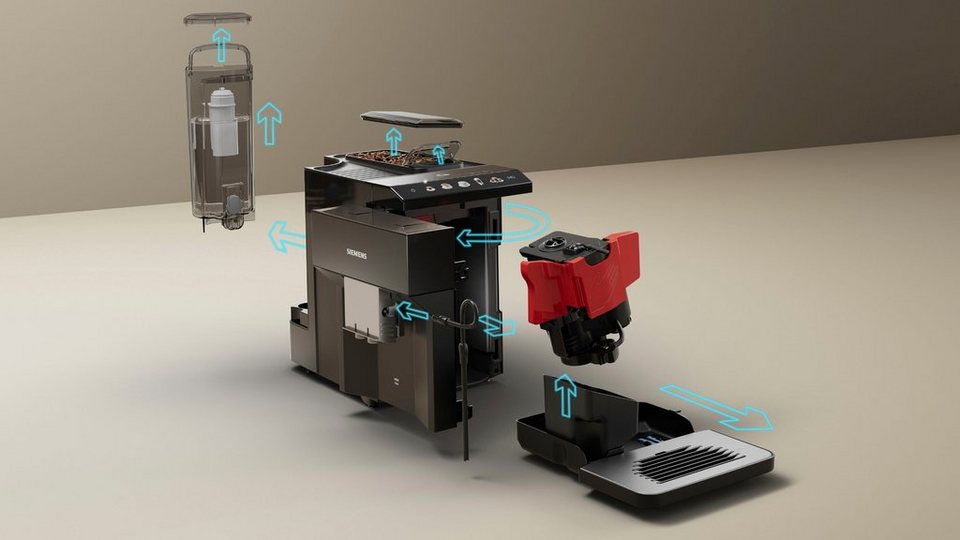 SIEMENS Kaffeevollautomat EQ500 TP513D09, Klavierlack Schwarz