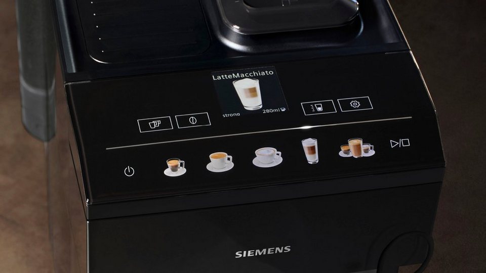 SIEMENS Kaffeevollautomat EQ500 TP513D09, Klavierlack Schwarz