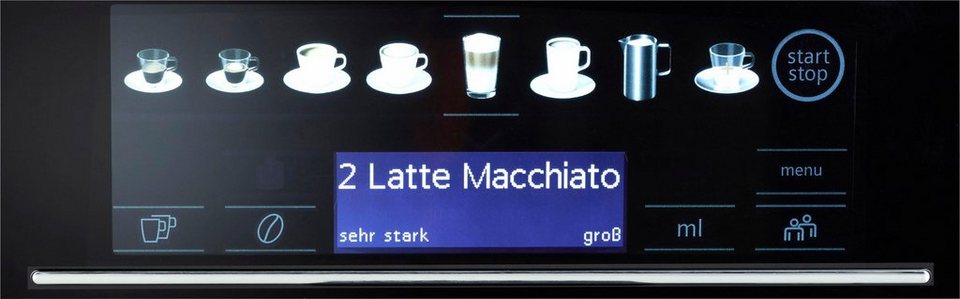 SIEMENS Kaffeevollautomat EQ6 Plus s400 TE654509DE, Saphirschwarz
